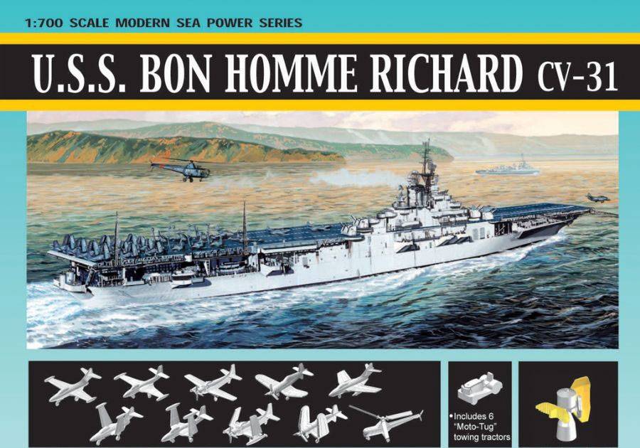 7063D Авианосец USS Bon Homme Richard CV 31 масштаб 1 700 Аукцион