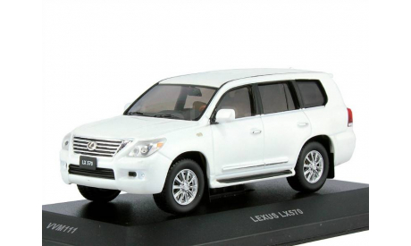 Lexus LX570 white 1:43 VMM Premium X, масштабная модель, scale43