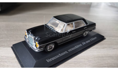 Mercedes-Benz 300 SEL W109 black 1968 1:43 Minichamps, масштабная модель, scale43