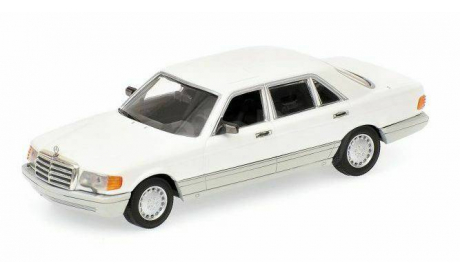 Mercedes-Benz 500SE (560SEL) W126 white 1:43 Minichamps, масштабная модель, scale43