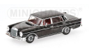 Mercedes-Benz 300SE Lang W111 Black 1:43 Minichamps, масштабная модель, scale43