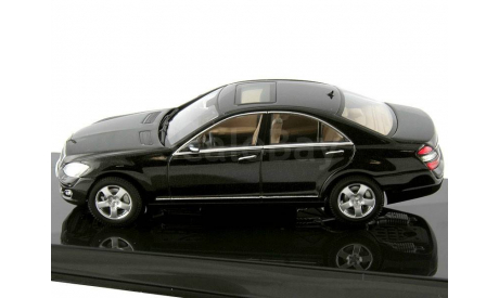 Mercedes-Benz S-class W221 2005 black 1:43 Autoart, масштабная модель, 1/43