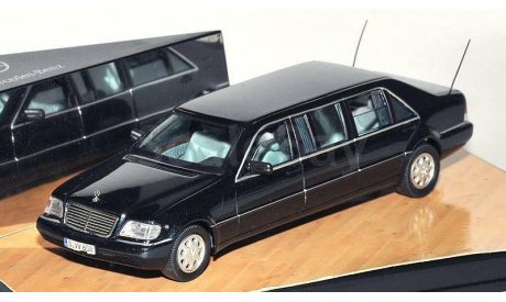 Mercedes-Benz S600 W140 Pullman black 1:43 Vitesse, масштабная модель, scale43