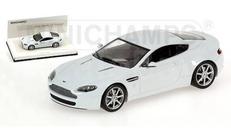Aston Martin V8 Vantage white 1:43 Minichamps, масштабная модель, scale43