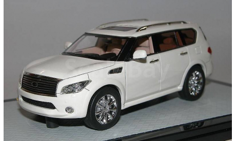 Infiniti QX56 white 2011 1:43 GLM, масштабная модель, 1/43