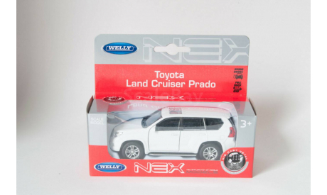 Toyota Land Cruiser Prado 150 white 1/34 Welly, масштабная модель, scale35