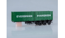 Полуприцеп-контейнеровоз МАЗ-938920 с контейнерами EVERGREEN, масштабная модель, 1:43, 1/43, Автоистория (АИСТ)