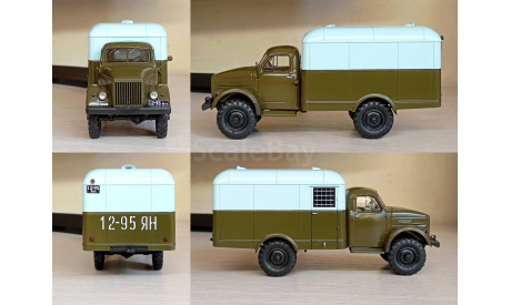 ГАЗ-63 автозак конвойного батальона ВВ МВД СССР, масштабная модель, 23ALEXEY23, scale43