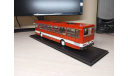 ЛиАЗ-5256 красный с белой полосой ClassicBus, масштабная модель, scale43