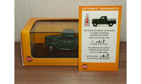 Москвич-400 пикап DIP Models, масштабная модель, scale43