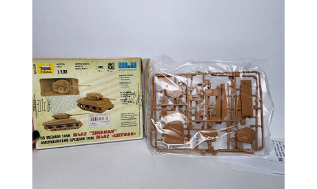 Танк M4A2 Шерман, сборные модели бронетехники, танков, бтт, Звезда, scale100