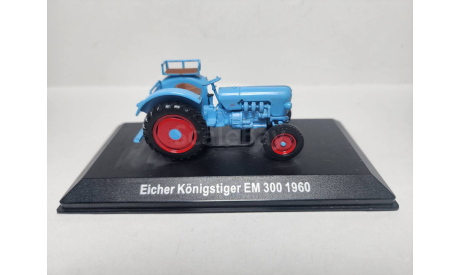 Eicher Konigstiger EM 300 1960, масштабная модель трактора, Hachette, scale0