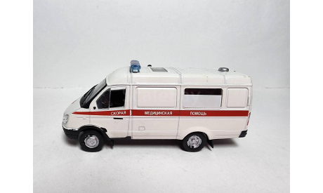 ГАЗ 32214 Газель Скорая помощь, масштабная модель, DeAgostini, scale43