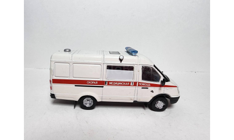 ГАЗ 32214 Газель Скорая помощь, масштабная модель, DeAgostini, scale43