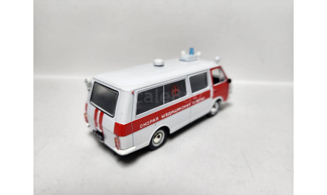 РАФ 22031 скорая помощь, масштабная модель, DeAgostini, scale43