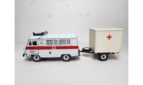 УАЗ 3962 с прицепом, масштабная модель, Агат/Моссар/Тантал, scale43