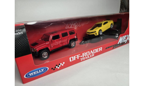 Hummer off-road trailer, масштабная модель, Welly, scale43