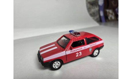 ВАЗ 2108 пожарная, масштабная модель, Welly, scale35