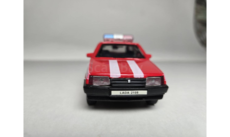 ВАЗ 2108 пожарная, масштабная модель, Welly, scale35