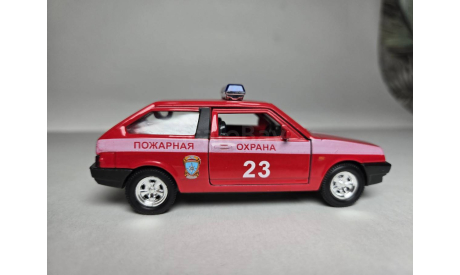 ВАЗ 2108 пожарная, масштабная модель, Welly, scale35