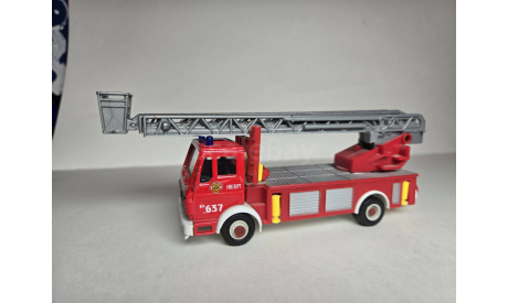 Mercedes-Benz вышка пожарная, масштабная модель трактора, Welly, scale50