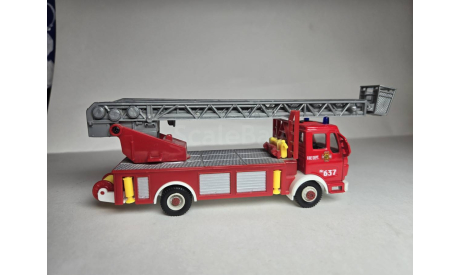 Mercedes-Benz вышка пожарная, масштабная модель трактора, Welly, scale50
