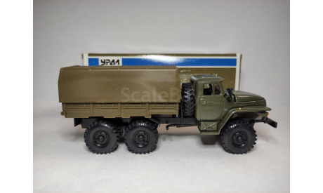 Урал 4320 бортовой хаки, масштабная модель, Элекон, scale43