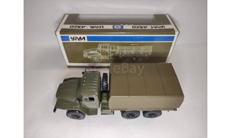 Урал 4320 бортовой хаки, масштабная модель, Элекон, scale43