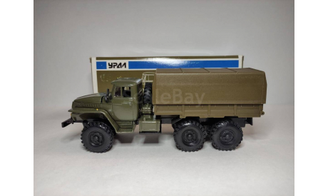 Урал 4320 бортовой хаки, масштабная модель, Элекон, scale43