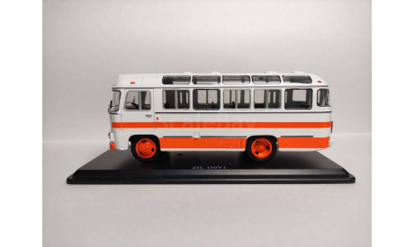 ПАЗ-672М бело-оранжевый, масштабная модель, Советский Автобус, scale43