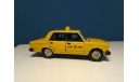 ВАЗ 2107 такси желтая, масштабная модель, Агат/Моссар/Тантал, scale43