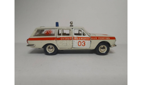 ГАЗ 24-02 Волга скорая помощь, масштабная модель, Агат/Моссар/Тантал, scale43