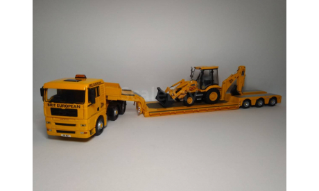 MAN JCB трал Corgi с бульдозером! С рубля!!!, масштабная модель, scale50