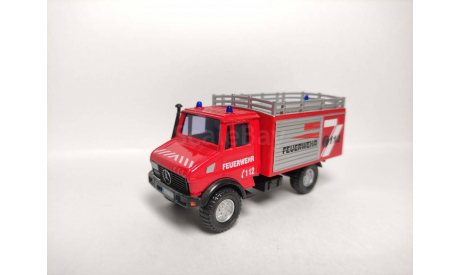 Mercedes Benz Unimog Пожарный, масштабная модель, Mercedes-Benz, Bauer/Cararama/Hongwell, scale43