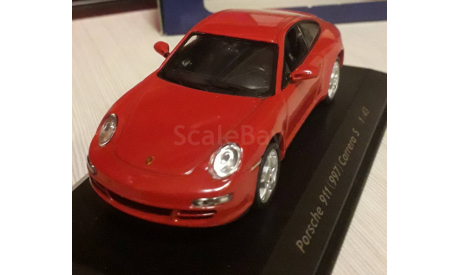 Porsche 911 (997) Carrera S, red, масштабная модель, PotatoCar (Expresso Auto), 1:43, 1/43