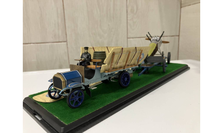 Даймлер и Сопвич. Диорама, 1/43. МАЛ студия, масштабная модель, scale43, Daimler