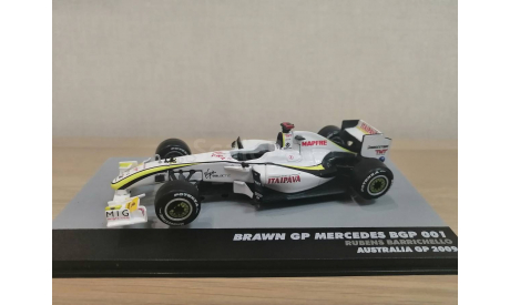 Formula 1 Auto Collection 39 - Brawn GP01 2009 Дженсона Баттона, журнальная серия масштабных моделей, Altaya, scale43