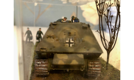 Диорама, Sd.Kfz.184 «Фердинанд», бортовой № 702, 1943 год., масштабные модели бронетехники, Ferdinand, Dragon, scale72