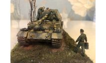 Диорама, Sd.Kfz.184 «Фердинанд», бортовой № 702, 1943 год., масштабные модели бронетехники, Ferdinand, Dragon, scale72