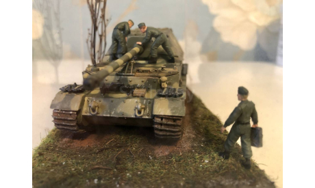 Диорама, Sd.Kfz.184 «Фердинанд», бортовой № 702, 1943 год., масштабные модели бронетехники, Ferdinand, Dragon, scale72