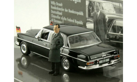 Mercedes-Benz 300 SEL 6.3 Willy Brandt, масштабная модель, Minichamps, 1:43, 1/43