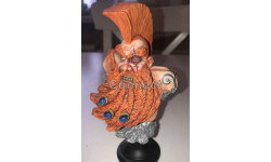 Миниатюра Troll Slayer bust Warhammer forge world, бюст Готрек убийца троллей профессиональный окрас