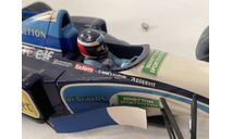 Редкая модель чемпионский Benetton B195 M (1995) F1 - гонщик Michael Schumacher. Масштаб 1:20. Формула 1, Михаэль Шумахер, редкая масштабная модель, Academy, scale18