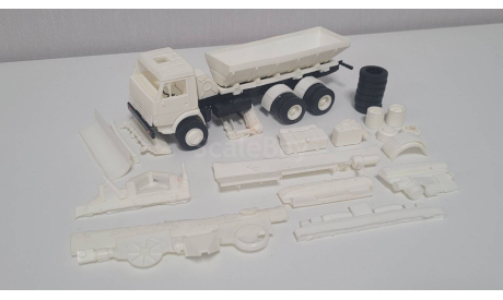 Камаз дорожная служба, сборная модель автомобиля, scale43