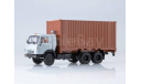 КамАЗ-53212 с 20-футовым контейнером, масштабная модель, Автоистория (АИСТ), scale43