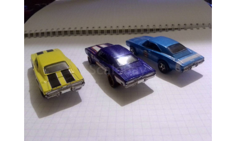 Три красавца от HotWheels. 69Dodge Charger 500. 2014г, масштабная модель, Mattel Hot Wheels, 1:64, 1/64