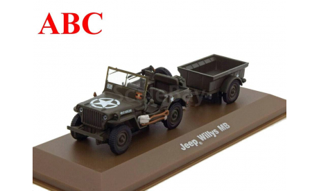 JEEP Willys с прицепом 101st Airborne Division Normandie Франция 1944, Код модели: 6690001, масштабная модель, Atlas, scale43