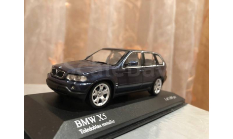 BMW X5 E53 Minichamps Blue, масштабная модель, 1:43, 1/43
