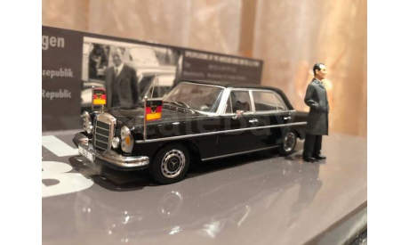 Mercedes Benz 300 SEL 6.3 W109 Kanzler Willy Brandt 1:43 Minichamps Мерседес Миничампс Kanzler Willy Brandt, масштабная модель, scale43, Mercedes-Benz