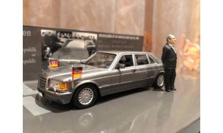 Mercedes Benz 560 SEL W126 1:43 Minichamps Мерседес Миничампс Kanzler Helmut Kohl, масштабная модель, scale43, Mercedes-Benz